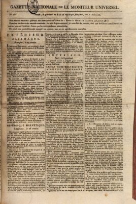 Gazette nationale, ou le moniteur universel (Le moniteur universel) Samstag 29. März 1800