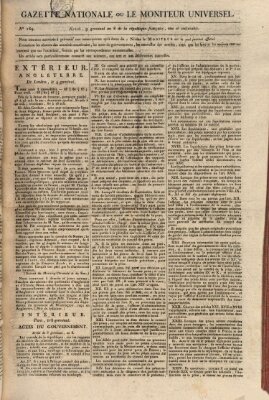 Gazette nationale, ou le moniteur universel (Le moniteur universel) Sonntag 30. März 1800