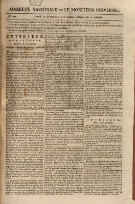 Gazette nationale, ou le moniteur universel (Le moniteur universel) Freitag 11. April 1800