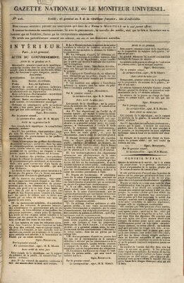 Gazette nationale, ou le moniteur universel (Le moniteur universel) Mittwoch 16. April 1800