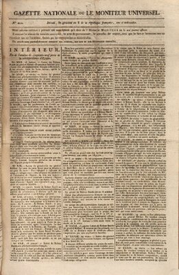 Gazette nationale, ou le moniteur universel (Le moniteur universel) Sonntag 20. April 1800