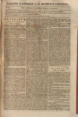 Gazette nationale, ou le moniteur universel (Le moniteur universel) Freitag 2. Mai 1800