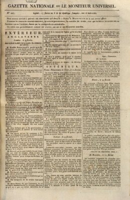 Gazette nationale, ou le moniteur universel (Le moniteur universel) Mittwoch 7. Mai 1800