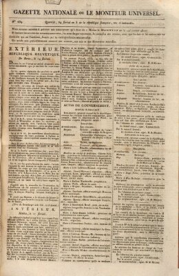 Gazette nationale, ou le moniteur universel (Le moniteur universel) Mittwoch 14. Mai 1800