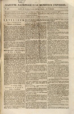 Gazette nationale, ou le moniteur universel (Le moniteur universel) Freitag 16. Mai 1800