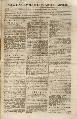 Gazette nationale, ou le moniteur universel (Le moniteur universel) Samstag 17. Mai 1800