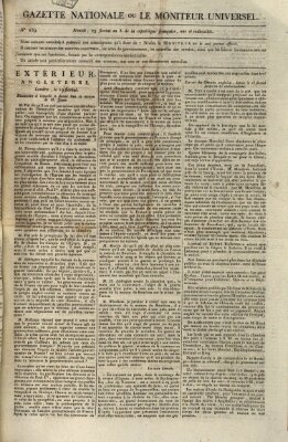 Gazette nationale, ou le moniteur universel (Le moniteur universel) Montag 19. Mai 1800