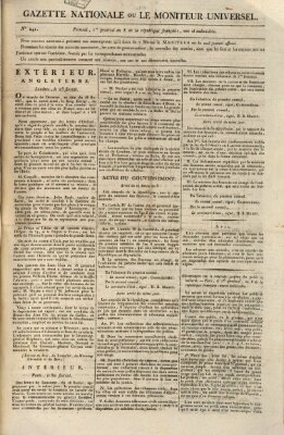 Gazette nationale, ou le moniteur universel (Le moniteur universel) Mittwoch 21. Mai 1800