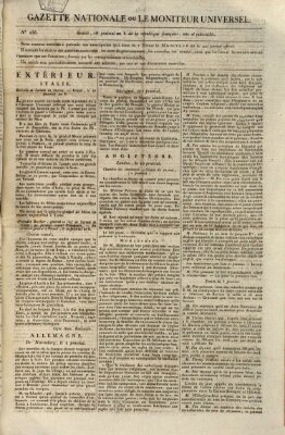 Gazette nationale, ou le moniteur universel (Le moniteur universel) Donnerstag 5. Juni 1800