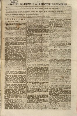 Gazette nationale, ou le moniteur universel (Le moniteur universel) Sonntag 8. Juni 1800