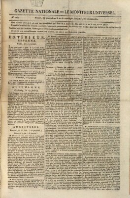 Gazette nationale, ou le moniteur universel (Le moniteur universel) Mittwoch 18. Juni 1800