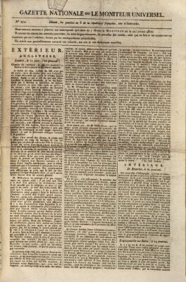 Gazette nationale, ou le moniteur universel (Le moniteur universel) Donnerstag 19. Juni 1800