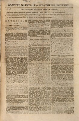 Gazette nationale, ou le moniteur universel (Le moniteur universel) Sonntag 22. Juni 1800