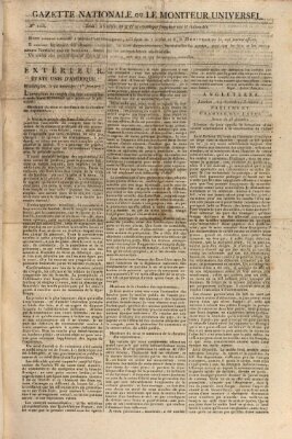 Gazette nationale, ou le moniteur universel (Le moniteur universel) Dienstag 13. Januar 1801