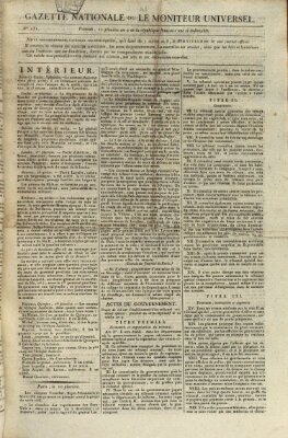 Gazette nationale, ou le moniteur universel (Le moniteur universel) Samstag 31. Januar 1801