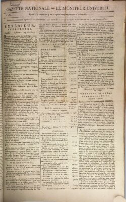 Gazette nationale, ou le moniteur universel (Le moniteur universel) Donnerstag 26. Februar 1801