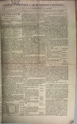 Gazette nationale, ou le moniteur universel (Le moniteur universel) Freitag 27. Februar 1801