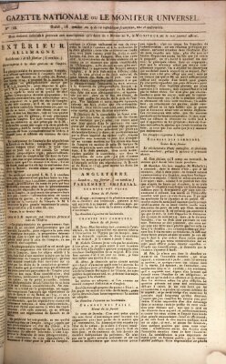 Gazette nationale, ou le moniteur universel (Le moniteur universel) Montag 9. März 1801