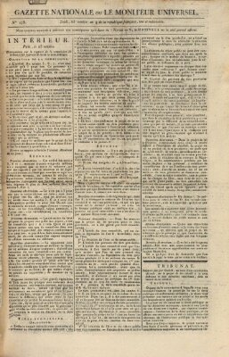 Gazette nationale, ou le moniteur universel (Le moniteur universel) Samstag 14. März 1801