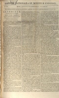 Gazette nationale, ou le moniteur universel (Le moniteur universel) Donnerstag 26. März 1801