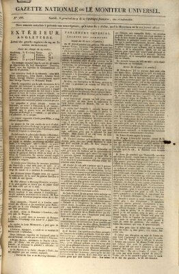 Gazette nationale, ou le moniteur universel (Le moniteur universel) Freitag 27. März 1801