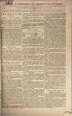 Gazette nationale, ou le moniteur universel (Le moniteur universel) Mittwoch 8. April 1801