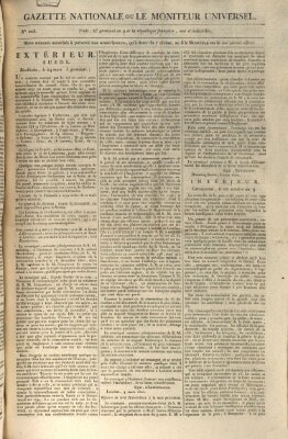 Gazette nationale, ou le moniteur universel (Le moniteur universel) Montag 13. April 1801