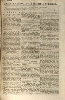 Gazette nationale, ou le moniteur universel (Le moniteur universel) Mittwoch 15. April 1801