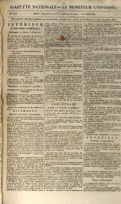 Gazette nationale, ou le moniteur universel (Le moniteur universel) Sonntag 19. April 1801