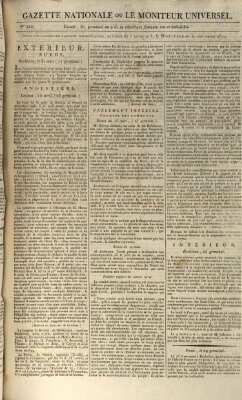 Gazette nationale, ou le moniteur universel (Le moniteur universel) Montag 20. April 1801