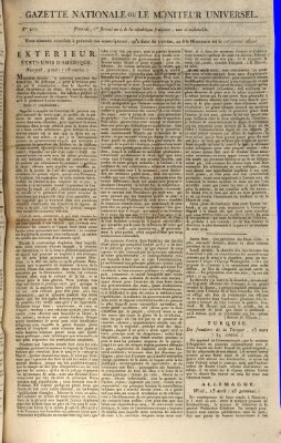 Gazette nationale, ou le moniteur universel (Le moniteur universel) Dienstag 21. April 1801