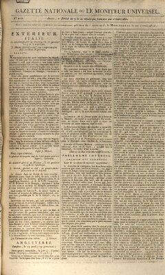 Gazette nationale, ou le moniteur universel (Le moniteur universel) Mittwoch 22. April 1801