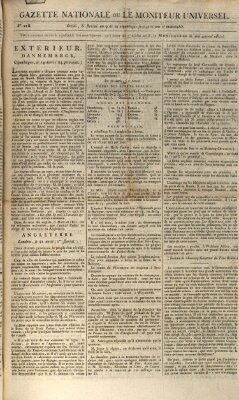 Gazette nationale, ou le moniteur universel (Le moniteur universel) Dienstag 28. April 1801