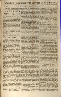 Gazette nationale, ou le moniteur universel (Le moniteur universel) Sonntag 3. Mai 1801