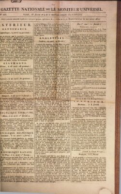 Gazette nationale, ou le moniteur universel (Le moniteur universel) Mittwoch 6. Mai 1801