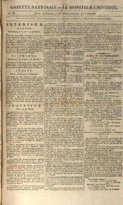 Gazette nationale, ou le moniteur universel (Le moniteur universel) Samstag 16. Mai 1801