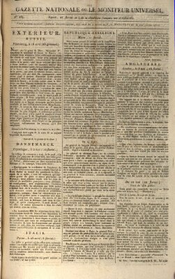 Gazette nationale, ou le moniteur universel (Le moniteur universel) Sonntag 17. Mai 1801