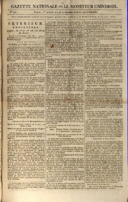 Gazette nationale, ou le moniteur universel (Le moniteur universel) Donnerstag 21. Mai 1801