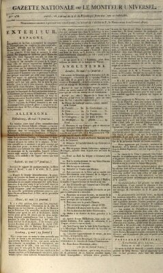 Gazette nationale, ou le moniteur universel (Le moniteur universel) Freitag 5. Juni 1801