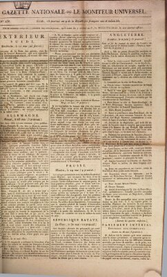 Gazette nationale, ou le moniteur universel (Le moniteur universel) Sonntag 7. Juni 1801