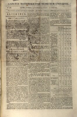 Gazette nationale, ou le moniteur universel (Le moniteur universel) Sonntag 14. Juni 1801