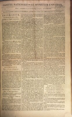 Gazette nationale, ou le moniteur universel (Le moniteur universel) Mittwoch 1. Juli 1801