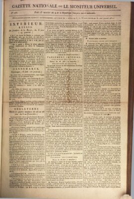 Gazette nationale, ou le moniteur universel (Le moniteur universel) Donnerstag 2. Juli 1801