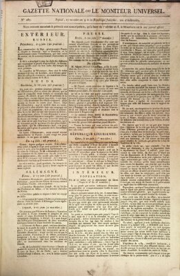 Gazette nationale, ou le moniteur universel (Le moniteur universel) Montag 6. Juli 1801