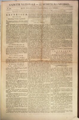 Gazette nationale, ou le moniteur universel (Le moniteur universel) Montag 13. Juli 1801