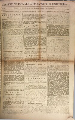 Gazette nationale, ou le moniteur universel (Le moniteur universel) Donnerstag 13. August 1801