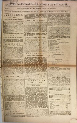 Gazette nationale, ou le moniteur universel (Le moniteur universel) Samstag 15. August 1801