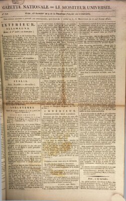 Gazette nationale, ou le moniteur universel (Le moniteur universel) Sonntag 16. August 1801