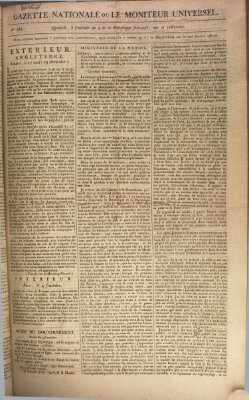 Gazette nationale, ou le moniteur universel (Le moniteur universel) Sonntag 23. August 1801