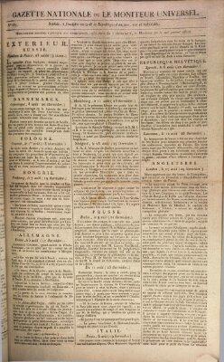 Gazette nationale, ou le moniteur universel (Le moniteur universel) Dienstag 25. August 1801